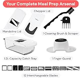 Fullstar 12-in-1 Pro Vegetable Chopper & Mandoline Slicer White view 9