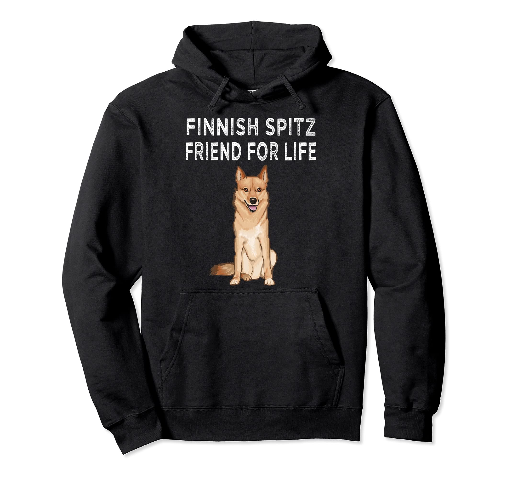 Finnish Spitz Friend For Life Dog Friendship Pullover Hoodie
