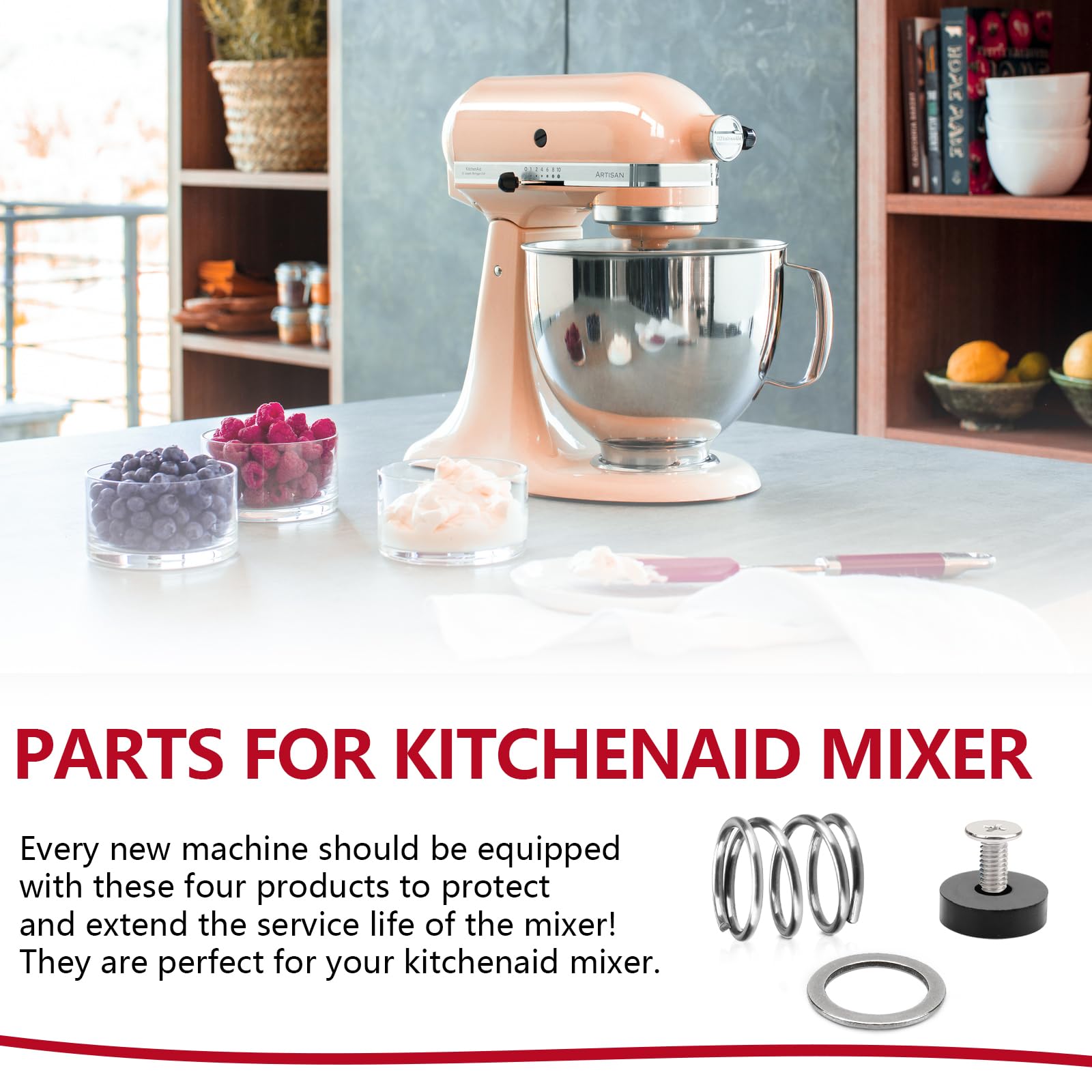 Spring and Washer Replacement for KitchenAid Mixers - Kitchenaid Tilt Head Mixers Attachments Kitchenaid Spring and Washer Kit