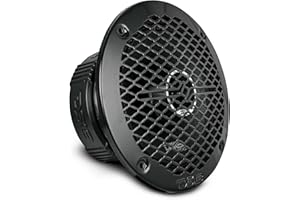 DS18 PRO-ZT6 6.5-Inch 2 Way Pro Audio Midrange Speakers with Built-in Bullet Tweeter 4-Ohms 450W Max 225W RMS Water Resistant - Black Metal Mesh Grill Included (1 Speaker)