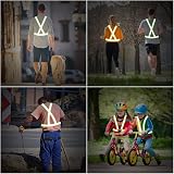 URAQT 2 Pack Reflective Vest and 4 Wristbands High Visibility Safety Gear view 7