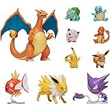 Pokemon Official Ultimate Battle Figure 10-Pack - 2" Pikachu, 2" Charmander, 2" Squirtle, 2" Bulbasaur, 2" Eevee, 2" Jigglypu