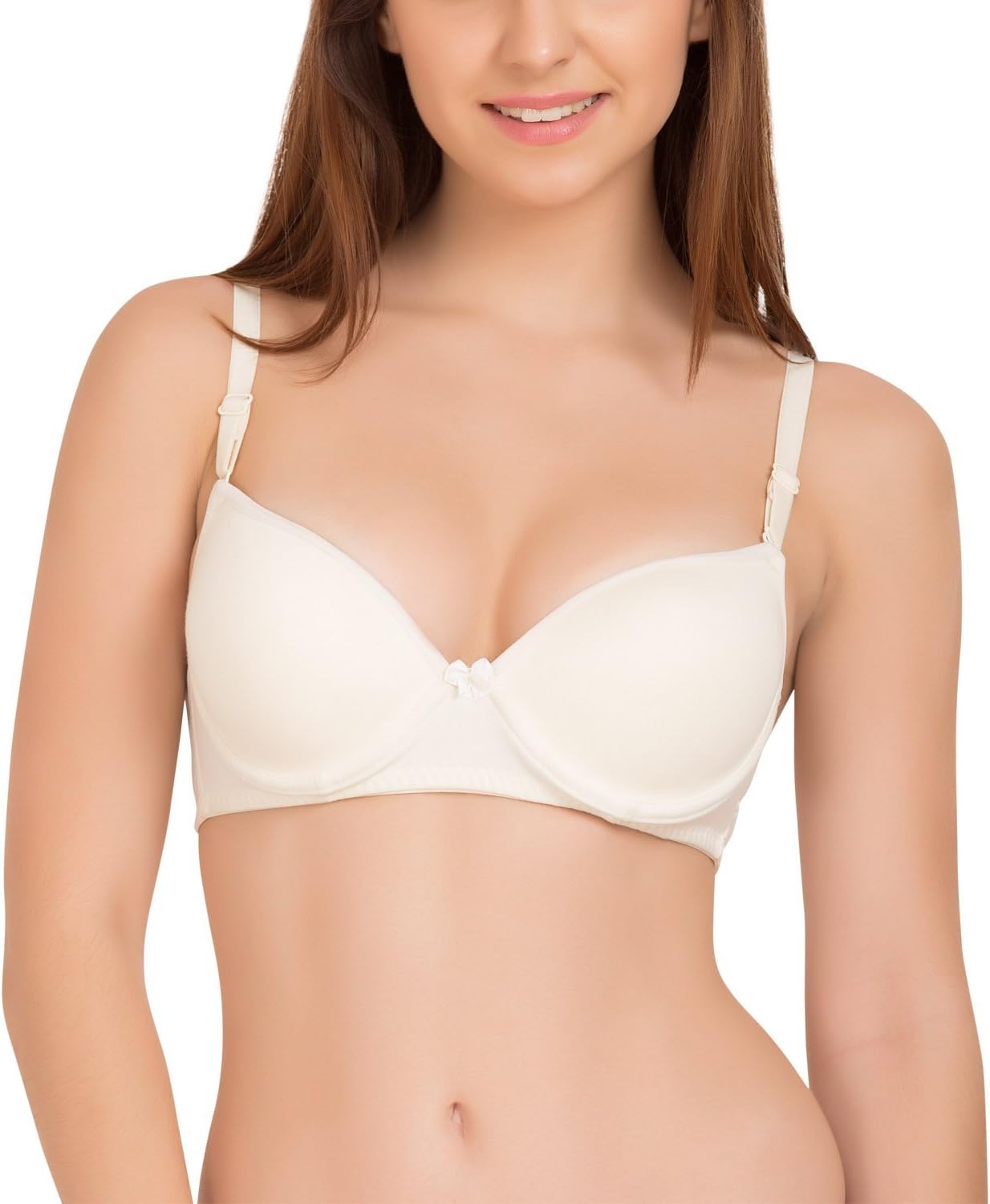 Tweens Underwire Push-Up Off-White Padded Bra
