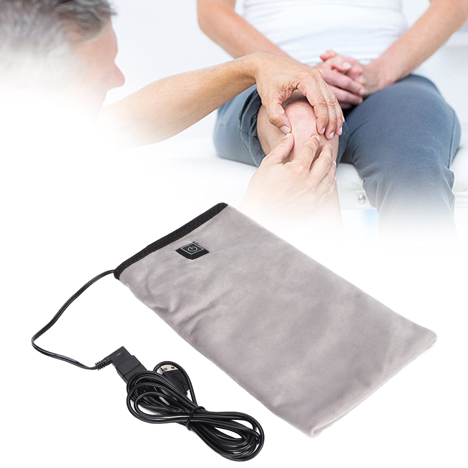 TMISHION Hand Warmers, Electric Warming Mitts, Heated gloves Electric Thermal Moisturizing Hand Warmers USB Beauty Mittens 3 Temperature Settings Electric for SPA Hand Care 45-60 ℃(flock)