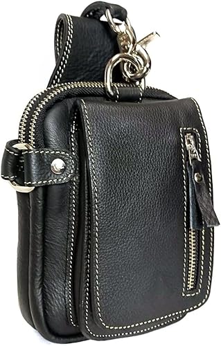 Amazon レザーベルトポーチ レザー ヒップバッグ ウエストバッグ メンズ ウエストポーチ 革 Cwlhb 015 ブラック Deep Zone ポーチ