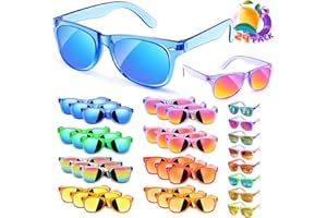 SNWIDA Kids Sunglasses Bulk Party Favors 24 Packs- Boys and Girls Valentines Day Gifts UV 400 Protection Neon Sunglasses for Age 3-8, Kids Birthday Classroom Goodie Bags End of the Year Gifts For Students