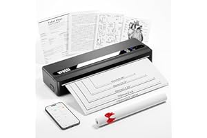 vretti Portable Thermal Printer, PB821 Wireless Bluetooth Printer Compatible with Phone & Laptop, for Business, Office, Home,