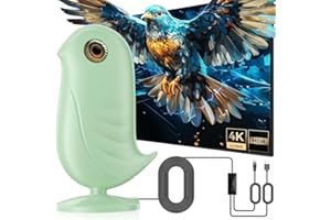 Digital TV Antenna Indoor for Local Channels,2200+ Miles Long Range HD Antenna for 4K HD Smart & Old tvs with Amplifier Signa