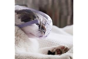 3PCS -Bite -Call Transparent Pet Muzzle Breathable Mouth Cover for Cats Pointed Dogs