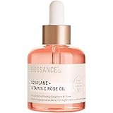 BIOSSANCE Squalane and Vitamin C Rose Oil. Facial Oil to Visibly Brighten, Hydrate, Firm and Reveal Radiant Skin 1.0 ounces