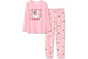 Beezizac Pajamas for Girls 100% Polyester Tie dye Sleepover Long Sleeve PJ Set Size 6-18