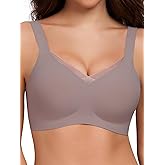 Gailife Crossover Bras for Women No Underwire Wireless Bralettes Seamless Supportive T Shirt Everyday Bras-Grey,S