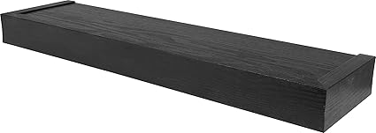 Amazon Com High Mighty 515608 Tool Free Floating Shelf 20 Lb Limit 24 Black Health Personal Care