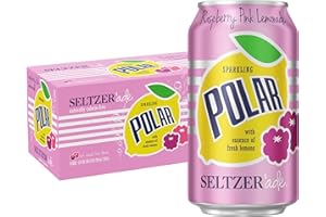 Polar Seltzer Raspberry Pink Lemonade, 12 Fl oz cans, 8pk