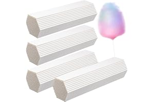 Honeydak 1200 Pcs Cotton Candy Cones 13.8 Inch White Cotton Candy Sticks for Sugar Making Supplies White Holder Sticks for Birthday Parties Festivals