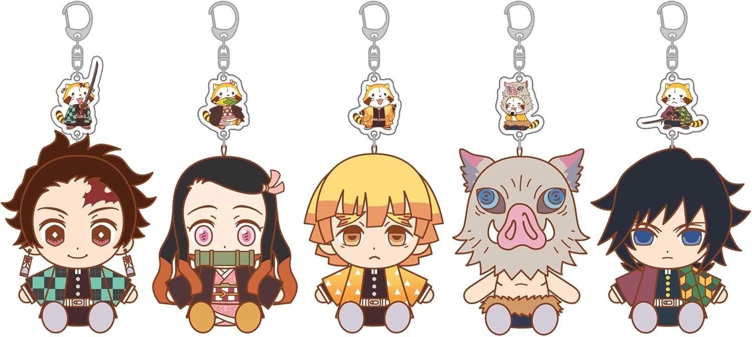 鬼滅の刃 × ラスカル ぬいぐるみストラップ 嘴平伊之助 はしびらいのすけ