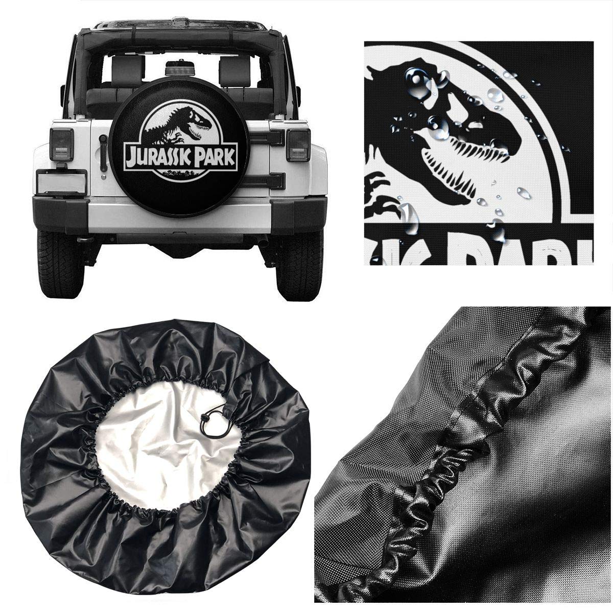 Automotive Jurassic Park Personalized Tire Cover Waterproof DustProof
