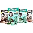 Don't Worry Low Calorie Meringue Cookies - 4 Pack - Mint and Chocolate| Sugar Free Chocolate Filled Center |4 Calories per Piece, Low Sugar, Gluten Free, Keto Friendly and Healthy Snacks for Adults