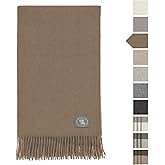 CAVAYOMA Extra Large 100% Baby Alpaca Throw - 79 x 51 in - Coziness Guaranteed, Lightweight and Super Soft, ÖkoTex 100 Certified, Wool Blanket Made in Peru, Brown