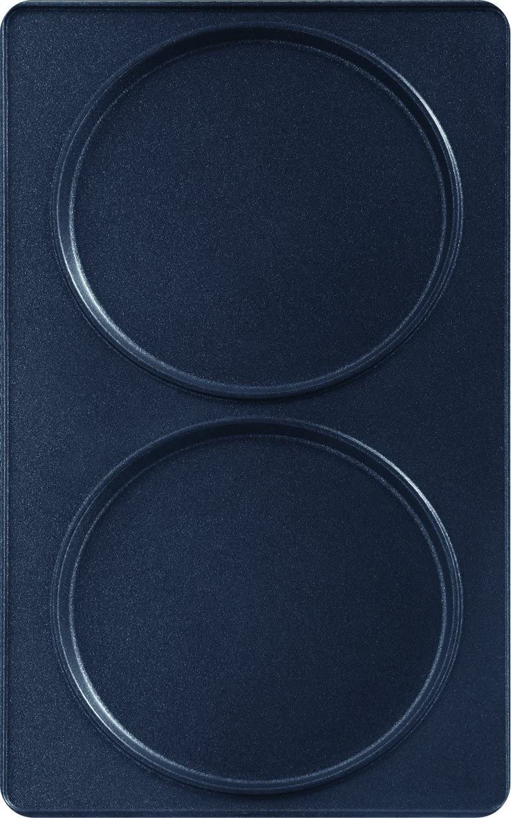 Tefal XA801012 Pancake Plates Set, Non-Stick, Snack Time, Accessory, Snack Collection, Black, XA8010