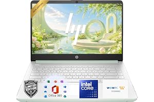 HP Essential Laptop Computer, 2026 Edition, 128GB SSD, Intel N150 CPU, Long Battery Life, Portable Design, 1TB Cloud Storage, Windows 11 with Microsoft 365
