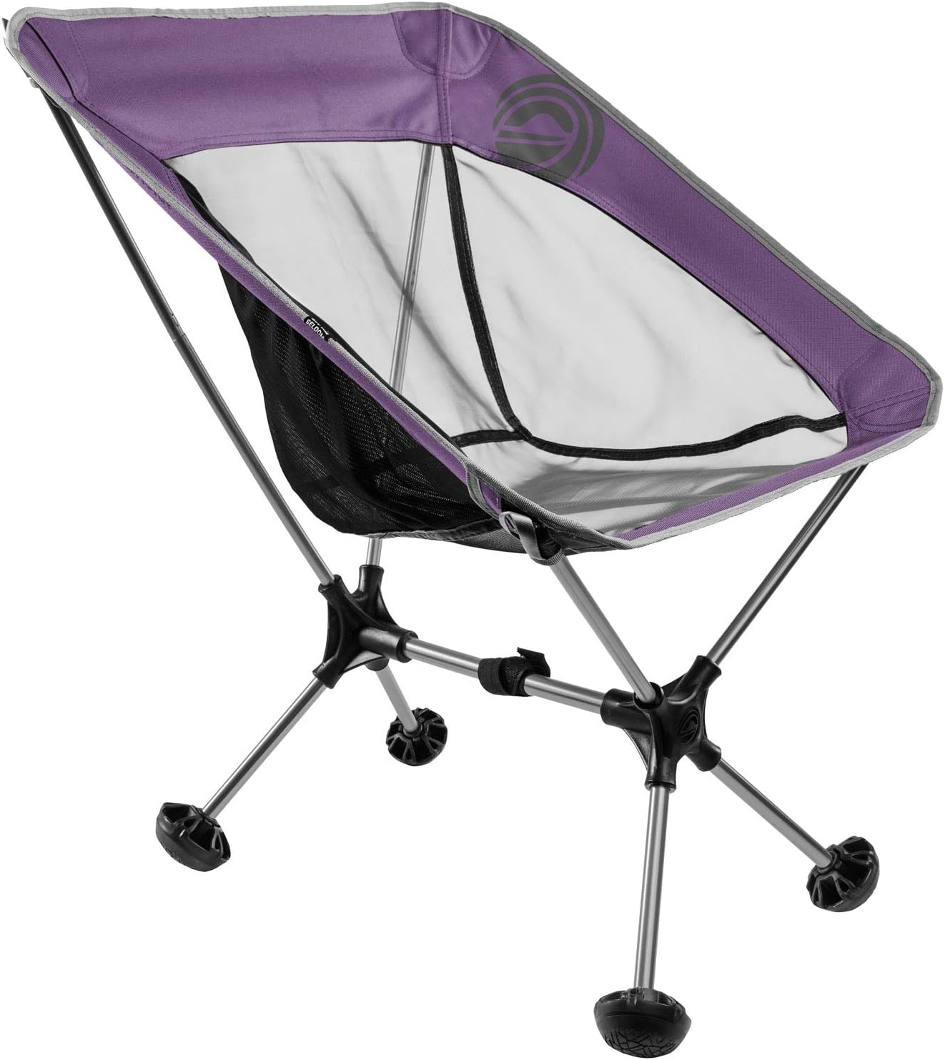Terralite Portable Camp/Beach Chair Perfect For Beach, Camping, Backpacking, Outdoor Festivals. Compact & Heavy Duty (Supports 350 lbs). Includes TerraGrip Feet- Won't Sink In the Sand or Mud.