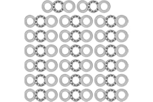 uxcell TC613 Thrust Needle Roller Bearings with Washers 3/8" Bore 13/16" OD 5/64" Thickness 20pcs