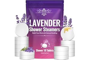 VORLIS Steamers Aromatherapy -18 Packs Lavender Shower Bombs, Birthday Gifts for Women and Men, Stress Relief Self Care Gifts for Mom, Christmas Gifts, Stocking Stuffers for Women