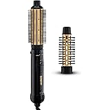 Conair 2-in-1 Hot Air Curling Combo, Includes 1.5-inch Curl Brush and 1-inch Aluminum Bristle Brush