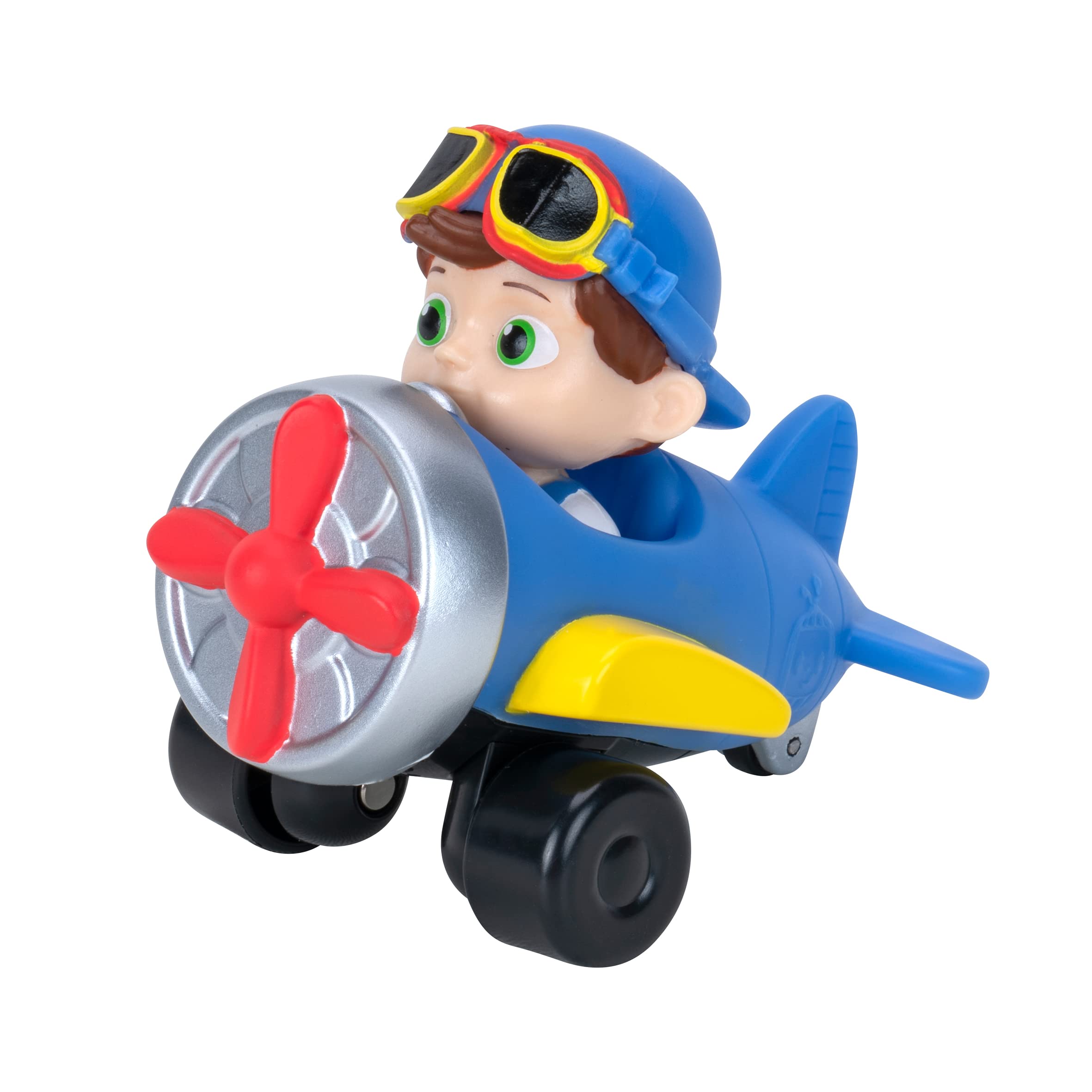 CoComelon Plane Mini Vehicle - Features TomTom Wearing Aviator Glasses - Mini Toy Vehicles - Fun, Engaging Toy for Toddlers - More to Collect