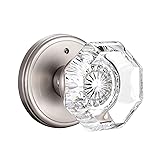 CLCTK Crystal Glass Door Knobs Interior, Modern