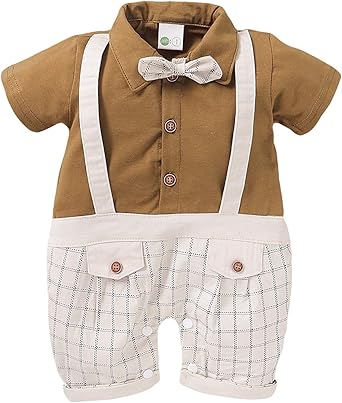 baby boy short sleeve jumpsuit
