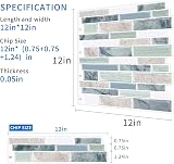 MOONFUN 3D Waterproof Peel and Stick Wall Tiles 12x12 Sage Green 10-Sheet view 4