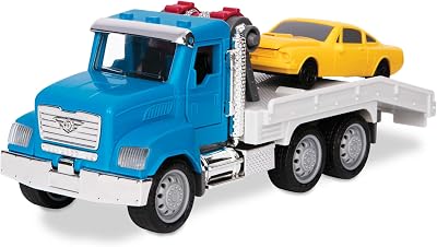 Driven by Battat 7-Inch Tow Truck Toy with Lights and Sounds