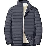 MAGNIVIT Men's Puffer Jackets Lightweight Warm Winter Coat Water-Repellent Windbreaker Insulated Quilted Packable Jacket