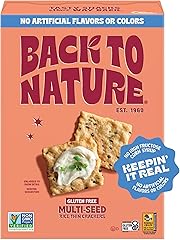 Back to Nature Gluten Free Crackers, Non-GMO Multi-Seed Rice Thins, 4 Ounce