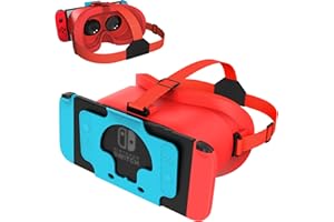 Tupoyi VR Headset for Original Nintendo Switch & Switch OLED Model Upgraded, Virtual Reality Glasses with Adjustable HD Lenses and Comfortable Head Strap, Labo Kit, 3D Goggles