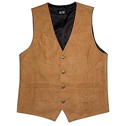 Hi-Tie Men's Suit Vest Tailored Collar Single