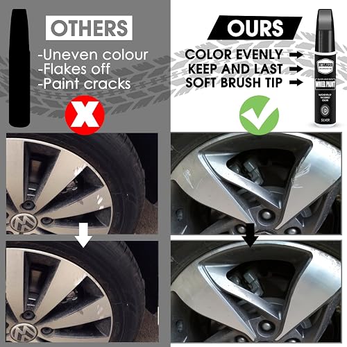 thumbnail image 2 of Tailored Paint Gloss Black Alloy Wheel Touch Up Kit – 30ml With Brush – UK Made 2 of 6