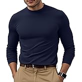 RQP Mens Mock Turtleneck Long Sleeve Lightweight Basic Solid Undershirt Stretch Slim Fit Sweaters