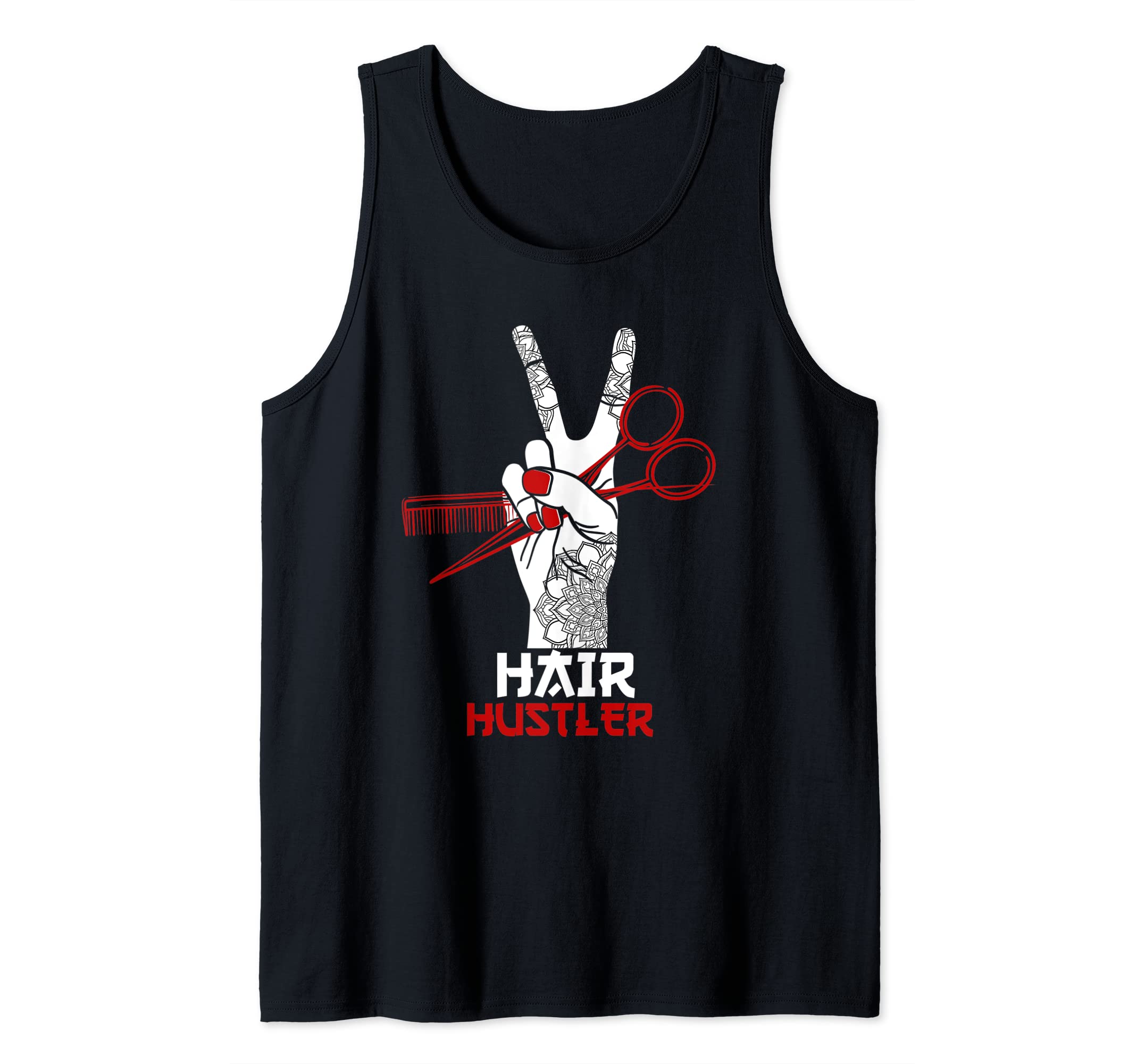 Hair Hustler Barber Hair Stylist Hairdresser Tank Top