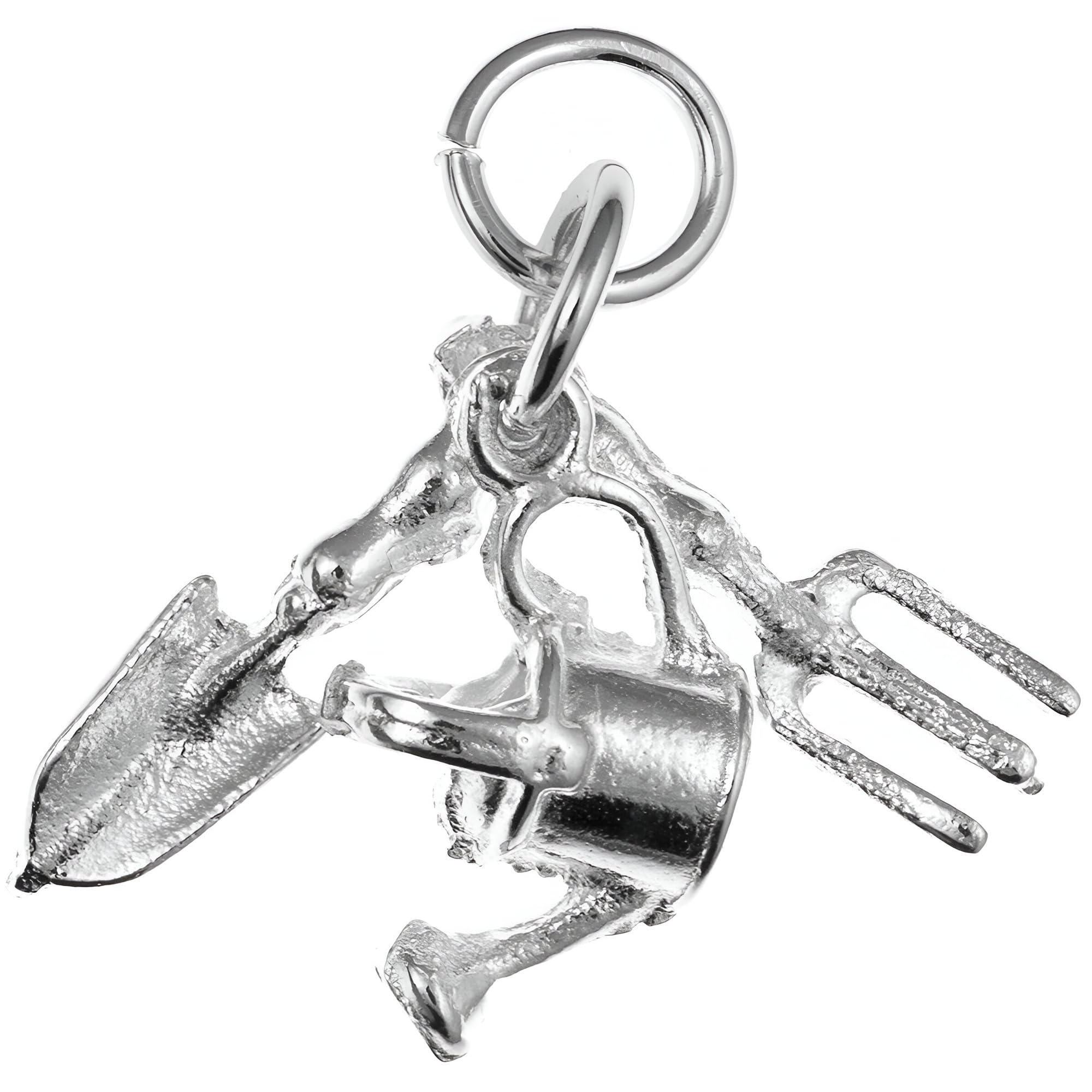 Gardening Tools Equipment 925 Sterling Silver Charms for Bracelets Necklaces for Women - Fit European Link Charm Bracelet Necklace - Women's Charms - Slider Dangle Charm