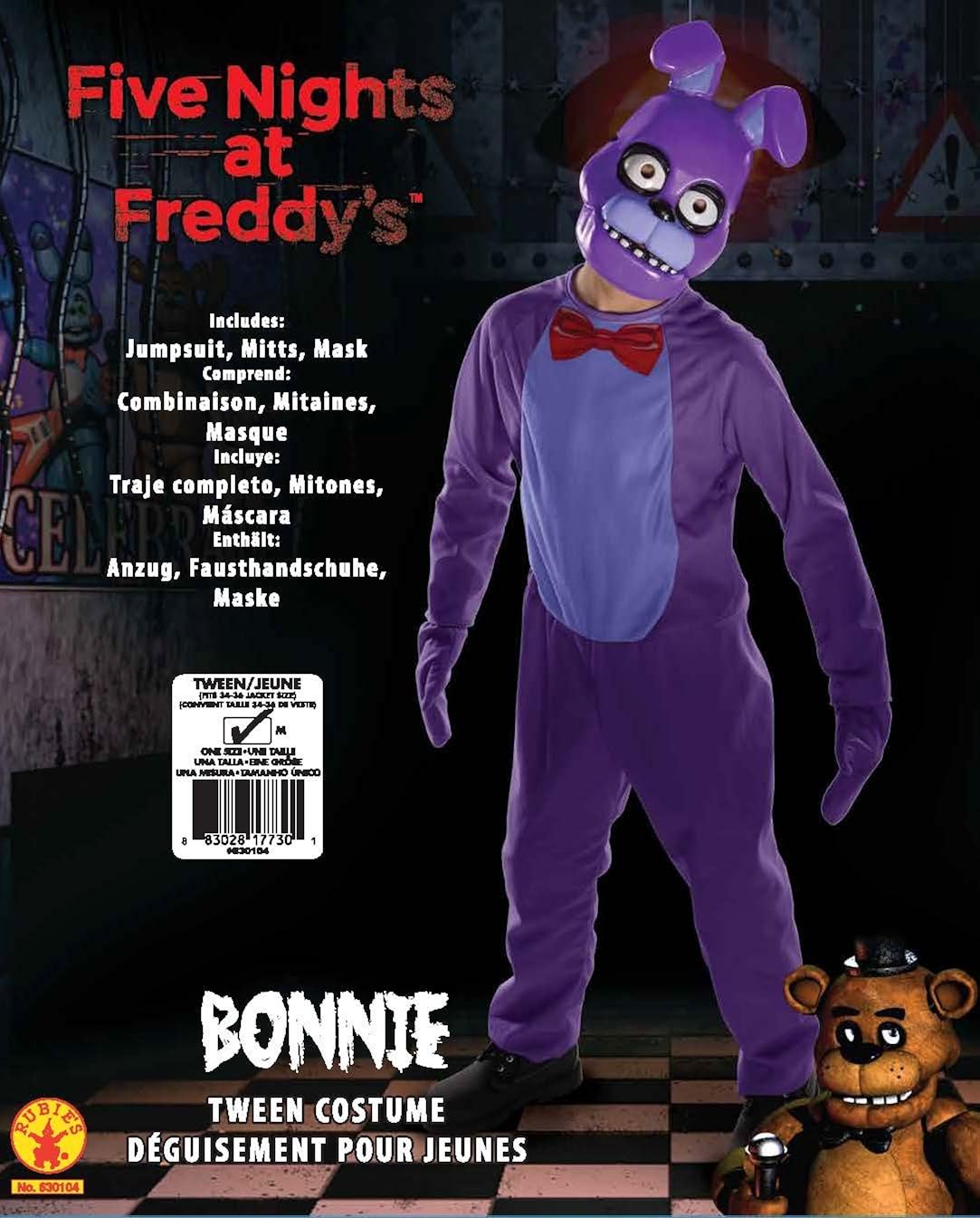 Amazon Com Rubie S Costume Five Nights At Freddy S Tween Bonnie