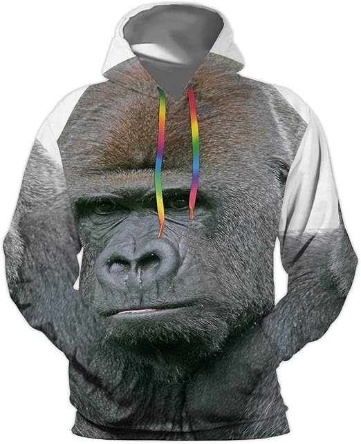 Amazon.com: Western Lowland Gorilla,Unisex Realistic 3D Print Pullover