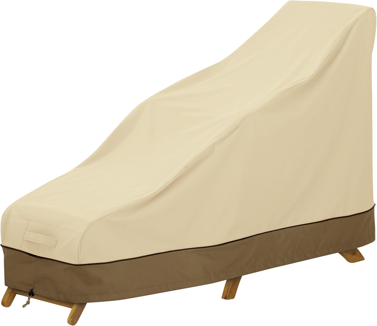 Classic Accessories 55-583-141501-00 Veranda Water-Resistant 65 Inch Steamer Patio Chaise/Deck Chair Cover, Pebble, Steamer Deck Chaise Lounge : Garden & Outdoor