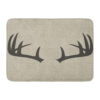 Amazon Com Amarlly Custom Bath Mat Deer Antlers Home Bathroom