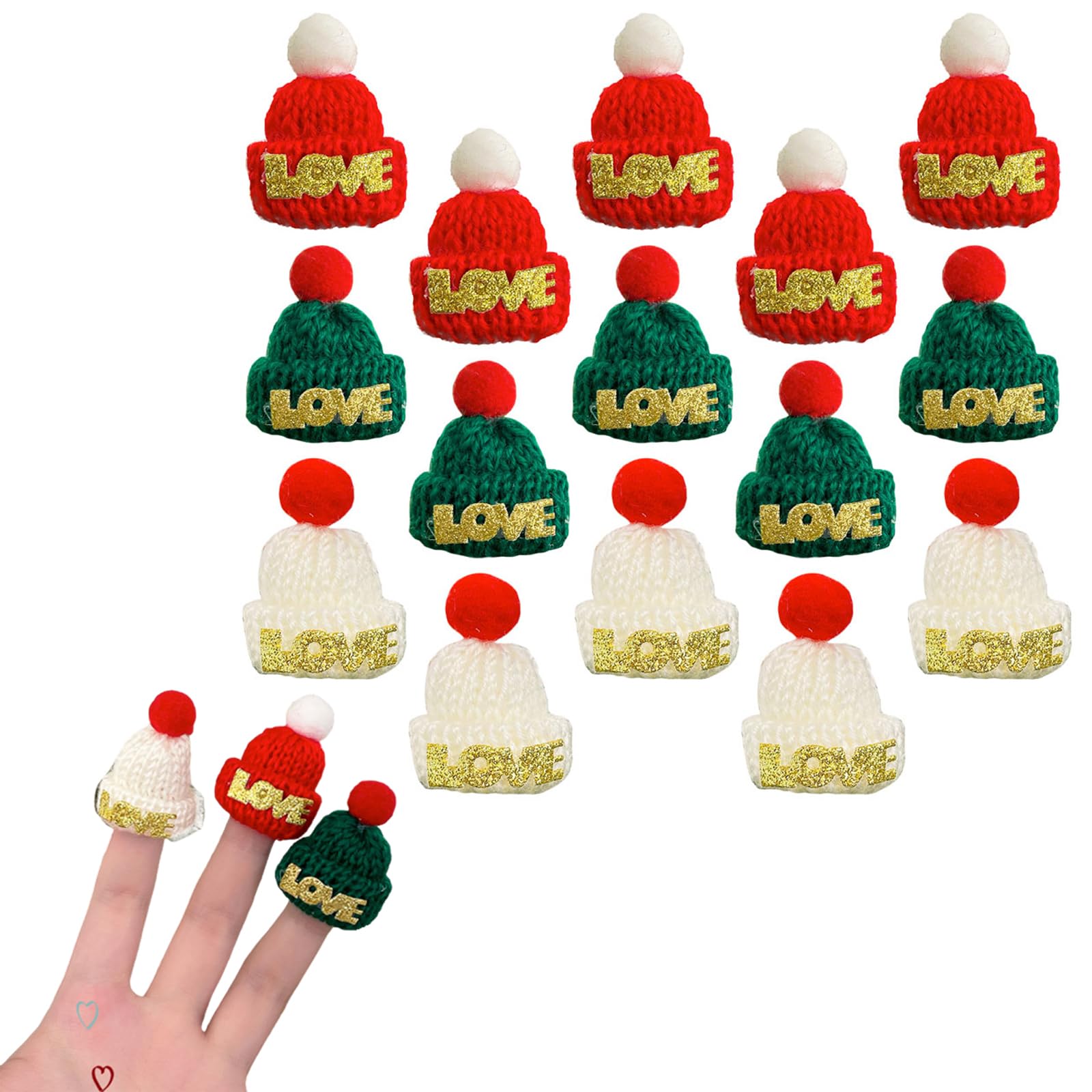 Beavorty Mini Christmas Hat - 15Pcs Xmas Hat Decor for Kids and Adults Perfect for Christmas Party Home Decoration and Festive Gatherings