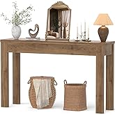 Armocity Console Table, 47" Farmhouse Wood Entryway Table, Sofa Tables Narrow Long Behind Couch, Entry Table for Entrance, Hallway, Living Room, Brown Oak