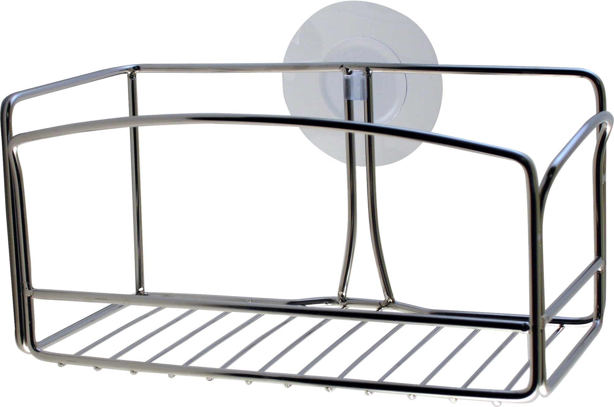 Griipa 3842 Polished Steel Shower Basket, Suction Mounted