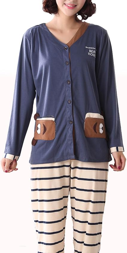 Amazon ノーブランド ペアパジャマ レディースパジャマ メンズパジャマ ルームウェア ペアパジャマ ホームウエア カップル服 部屋着 寝間着 長袖 上下セット レジャー かわいいポケット付 前あき ボーダー 男xl パジャマ 通販 Amazon ノーブランド ペアパジャマ レディースパジャマ メンズパジャマ ルームウェア ペアパジャマ ホームウエア カップル服 部屋着 寝間着 長袖 上下セット レジャー かわいいポケット付 前あき ボーダー 男xl パジャマ 通販